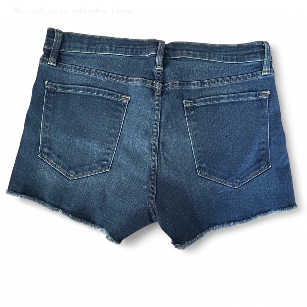 FRAME Shorts Le Cutoff Denim Womens 30 Blue Raw Hem Festival Boho USA LC179 - Picture 3 of 8